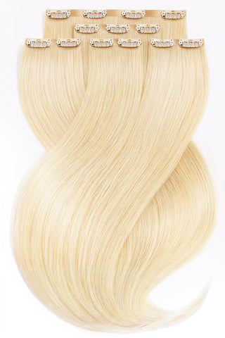 Rubin Extensions® Clip-in Extensions – Złoty Blond | Luxury Linia Pure Diamond