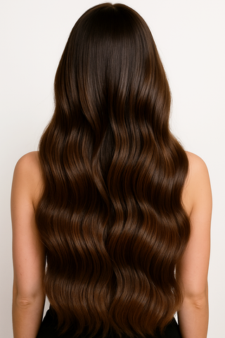 TAPE-IN EXTENSIONS ECHTHAAR PREMIUM  Kastanien-Dunkelbraun