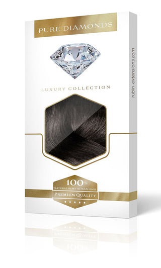 INVISIBLE Clip-in Extensions Diamond Line Schwarz-Braun