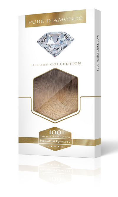 PURE DIAMONDS LINE Karmelowa Mocca Clip-in Przedłużanie włosów