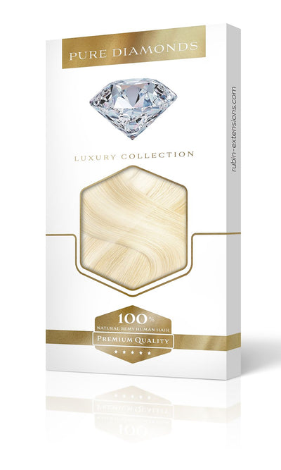 PURE DIAMONDS LINE Złoty Blond & Platynowy Blond Clip-in Przedłużanie włosów  