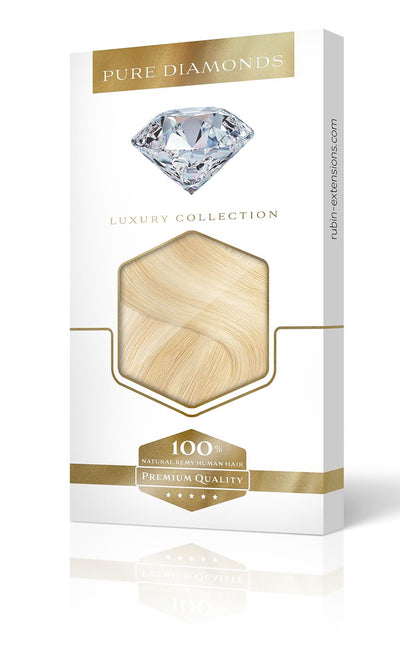 PURE DIAMONDS LINE Miodowy Blond & Jasny Blond Clip-in Przedłużanie włosów