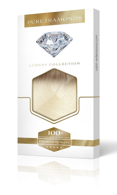 PURE DIAMONDS LINE Cieniowany Blond Clip-in Przedłużanie włosów