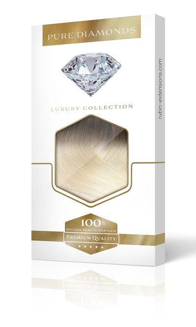 PURE DIAMONDS LINE Sombre  Blond Clip-in Przedłużanie włosów