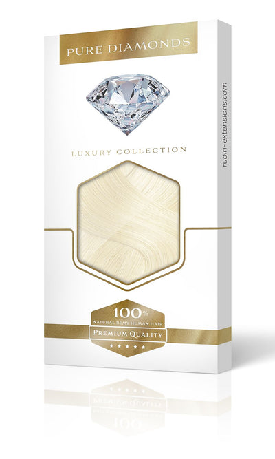 PURE DIAMONDS LINE Złoty Blond Jeden kawałek Przedłużanie włosów