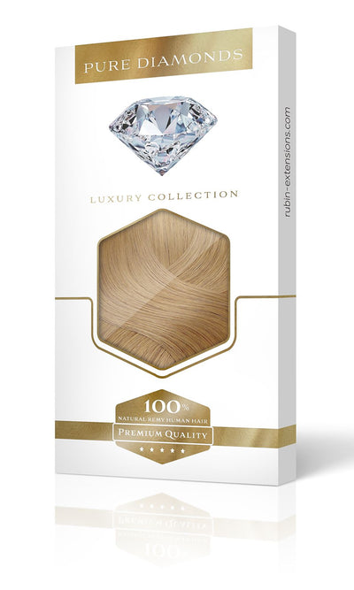 PURE DIAMONDS LINE Karmelowy Brąz Clip-in Przedłużanie włosów  