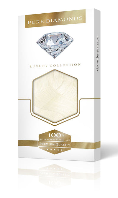 PURE DIAMONDS LINE Platynowy Blond Jeden kawałek Przedłużanie